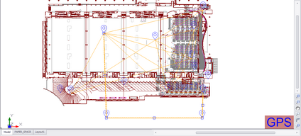 Here we see the Backbones displayed by GPS Location and we are showing Vias